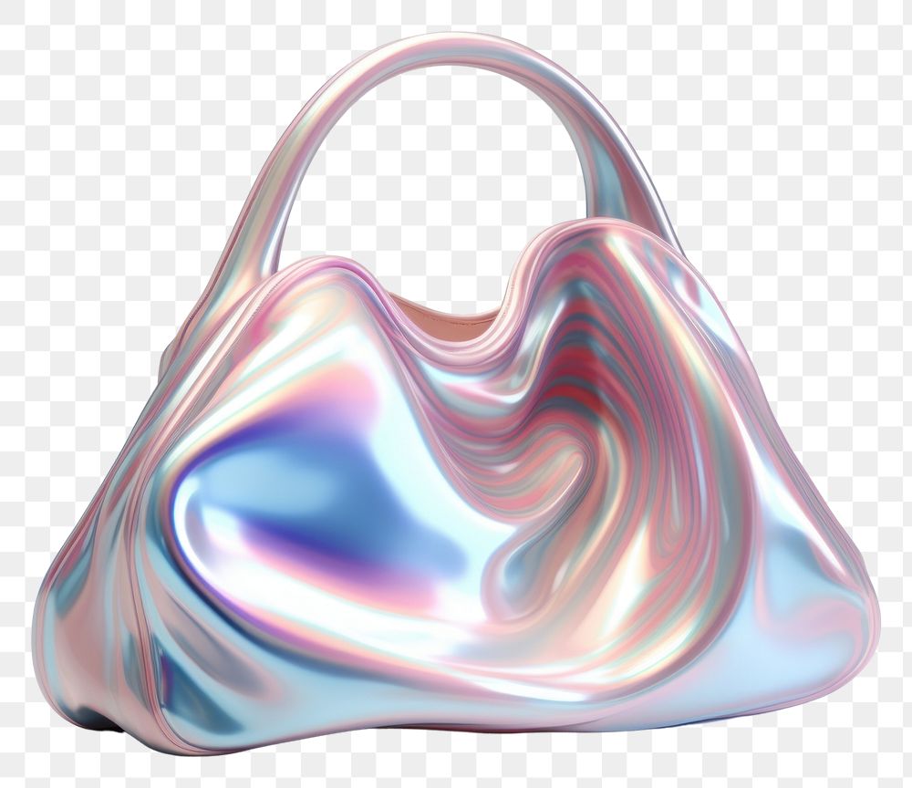 PNG 3d render of a bag in surreal abstract style handbag accessories accessory.