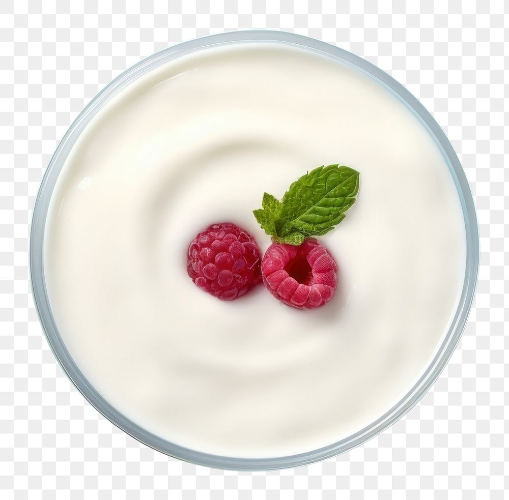 PNG Yogurt raspberry dessert fruit.