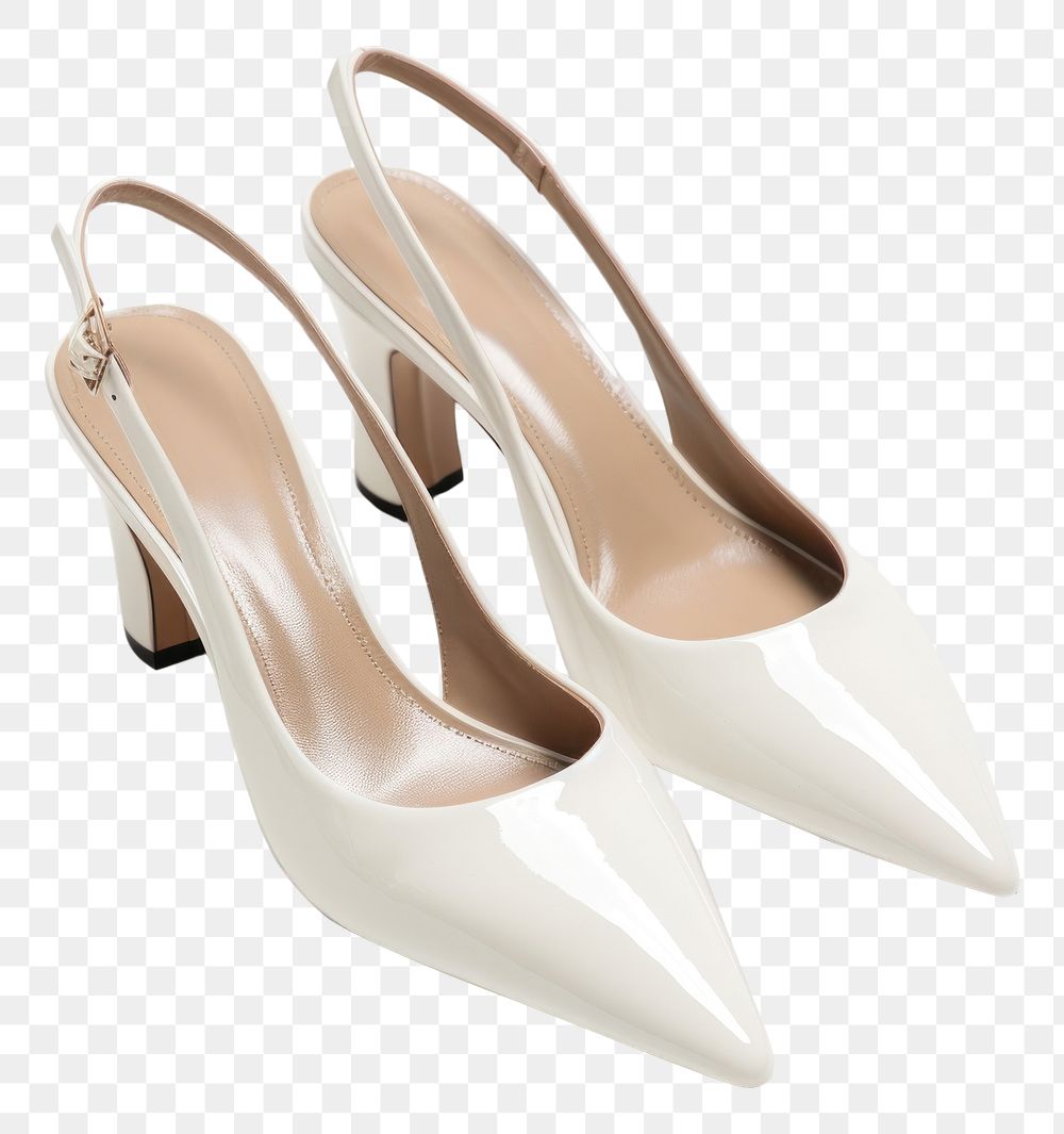 Shoe footwear white elegance.