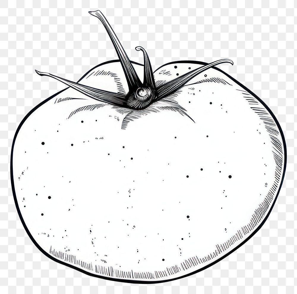 PNG Tomato sketch drawing apple.
