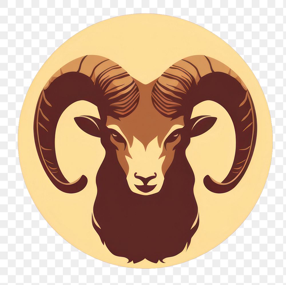 PNG Aries astrology sign livestock animal mammal.