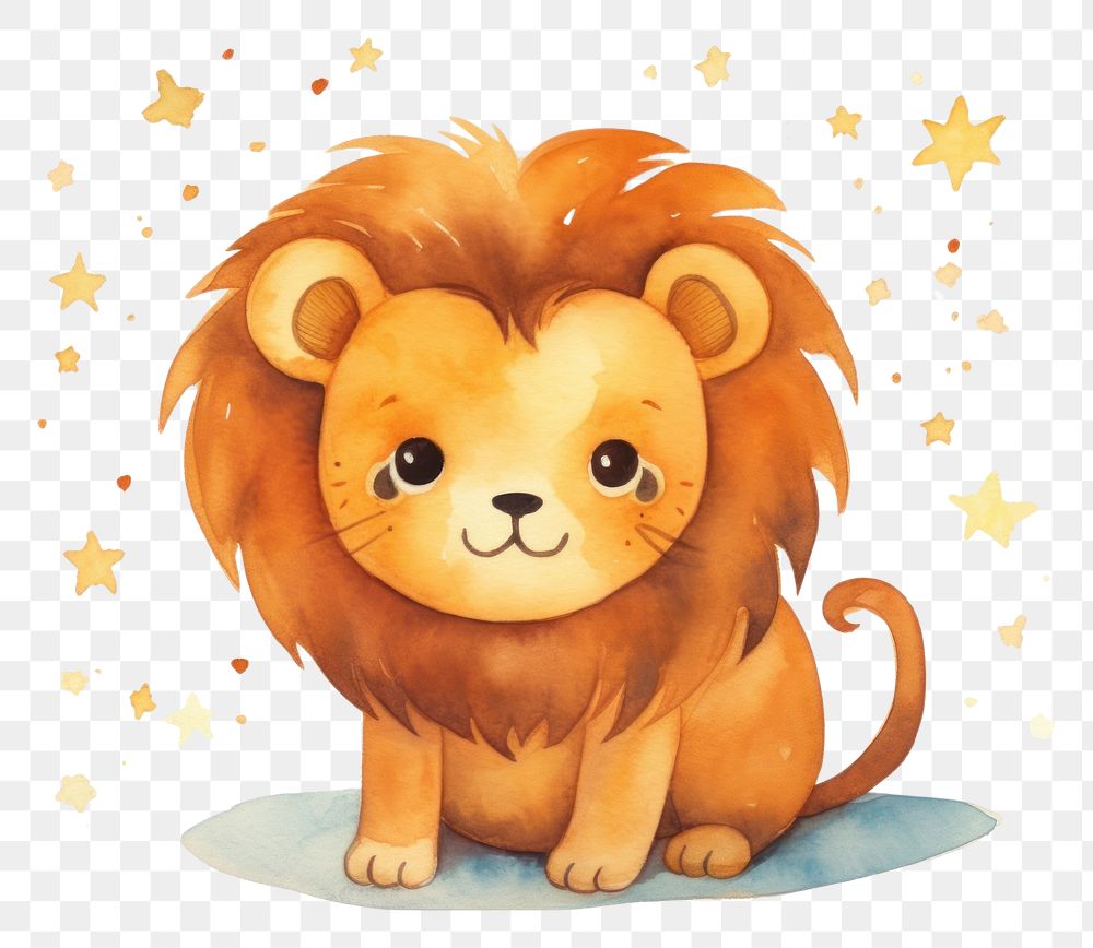 PNG Leo astrology sign mammal animal cute.