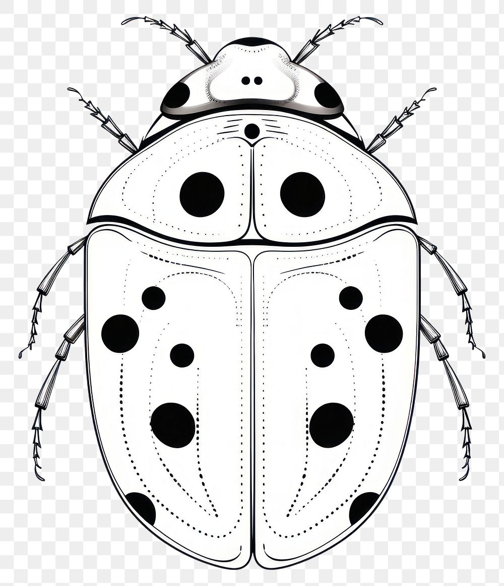 PNG Ladybug insect animal sketch.