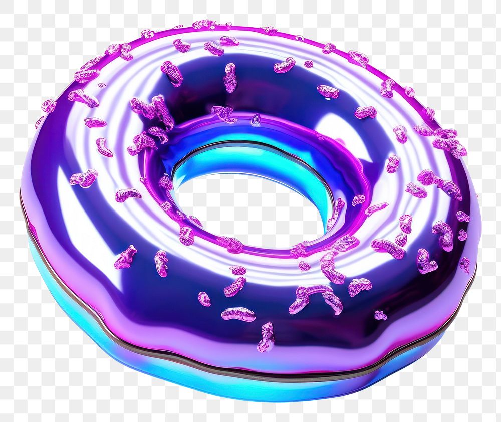 PNG Donut violet white background confectionery.