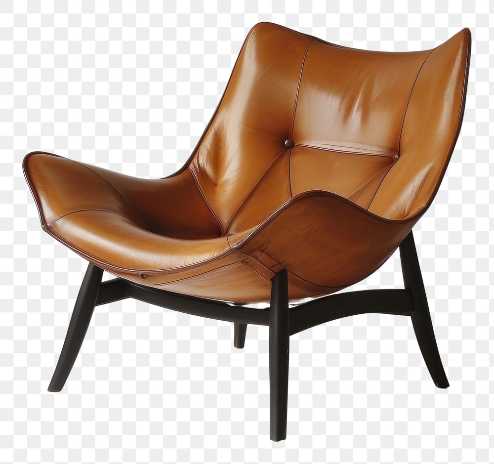 PNG Leather chan chair furniture armchair wood.