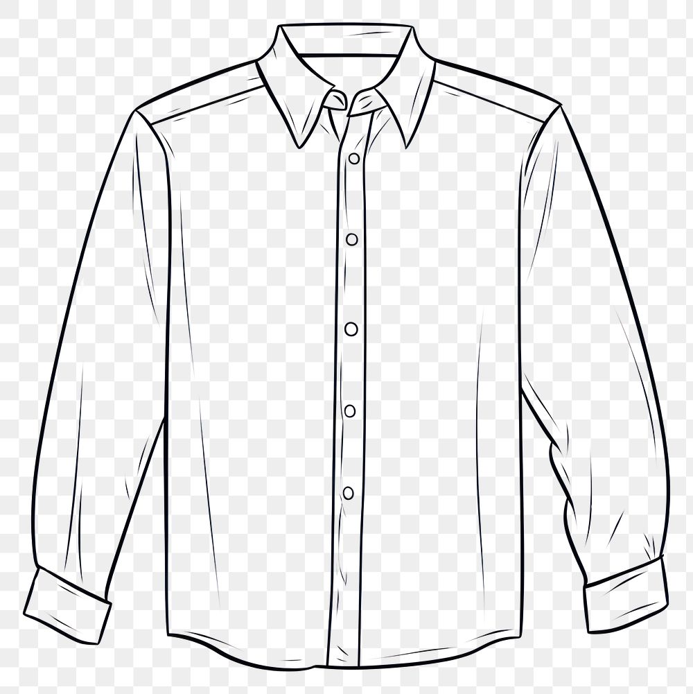 PNG Shirt sleeve blouse sketch.