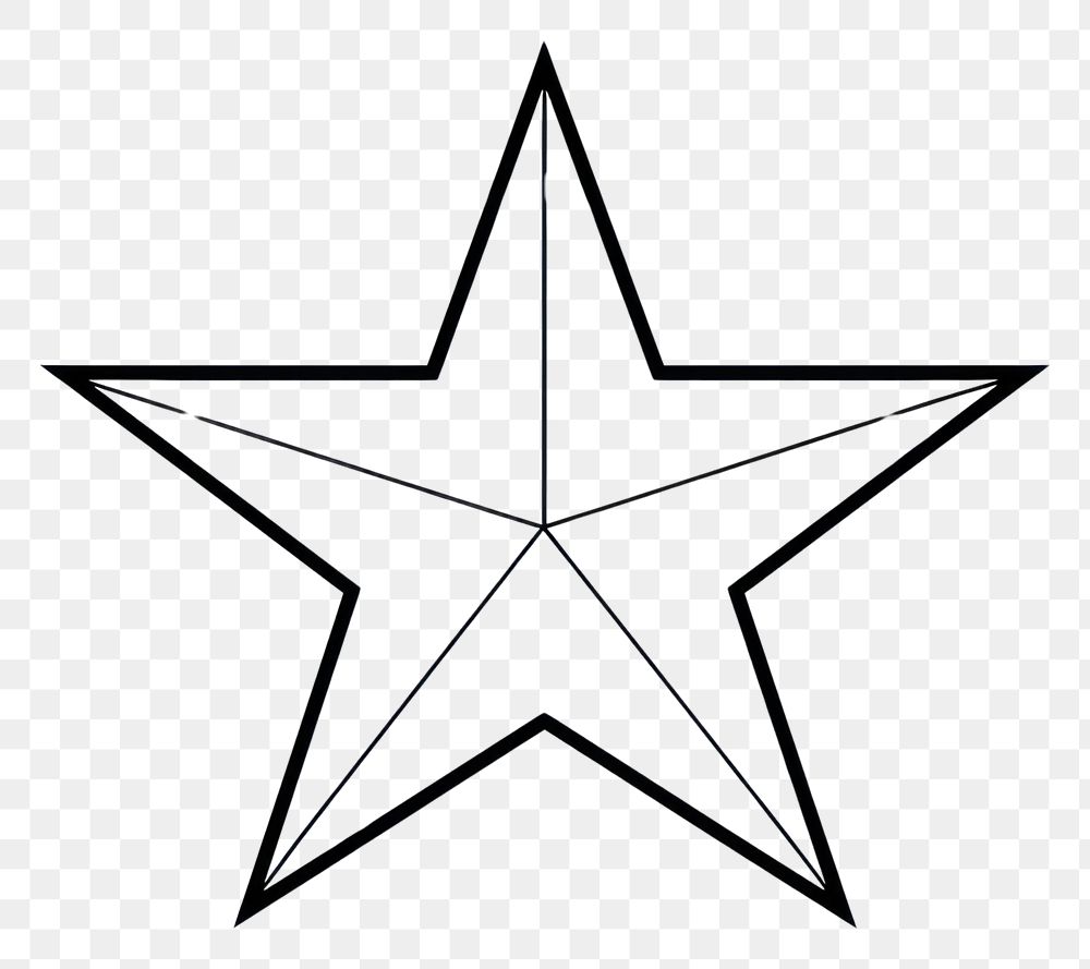 PNG Star outline sketch symbol white cartoon.
