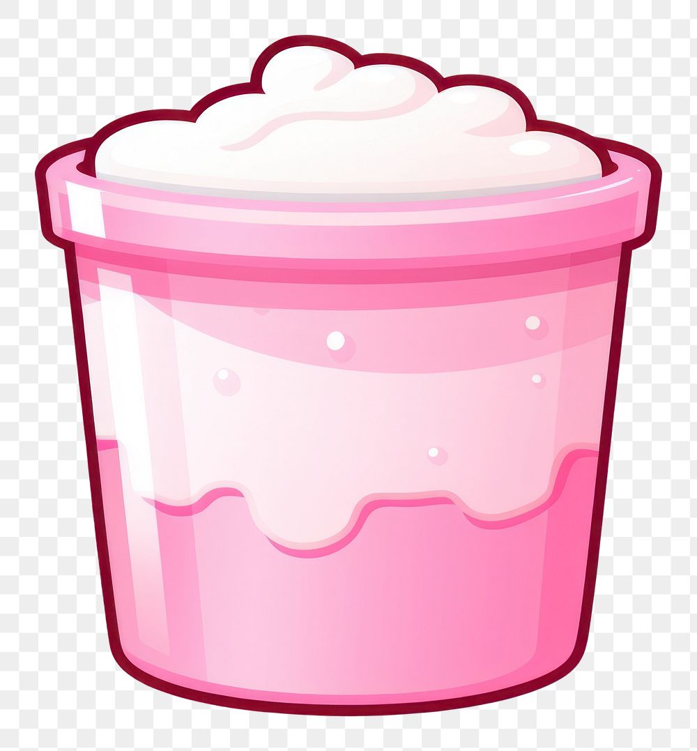 PNG Greek yogurt cup pixel dessert white background container.