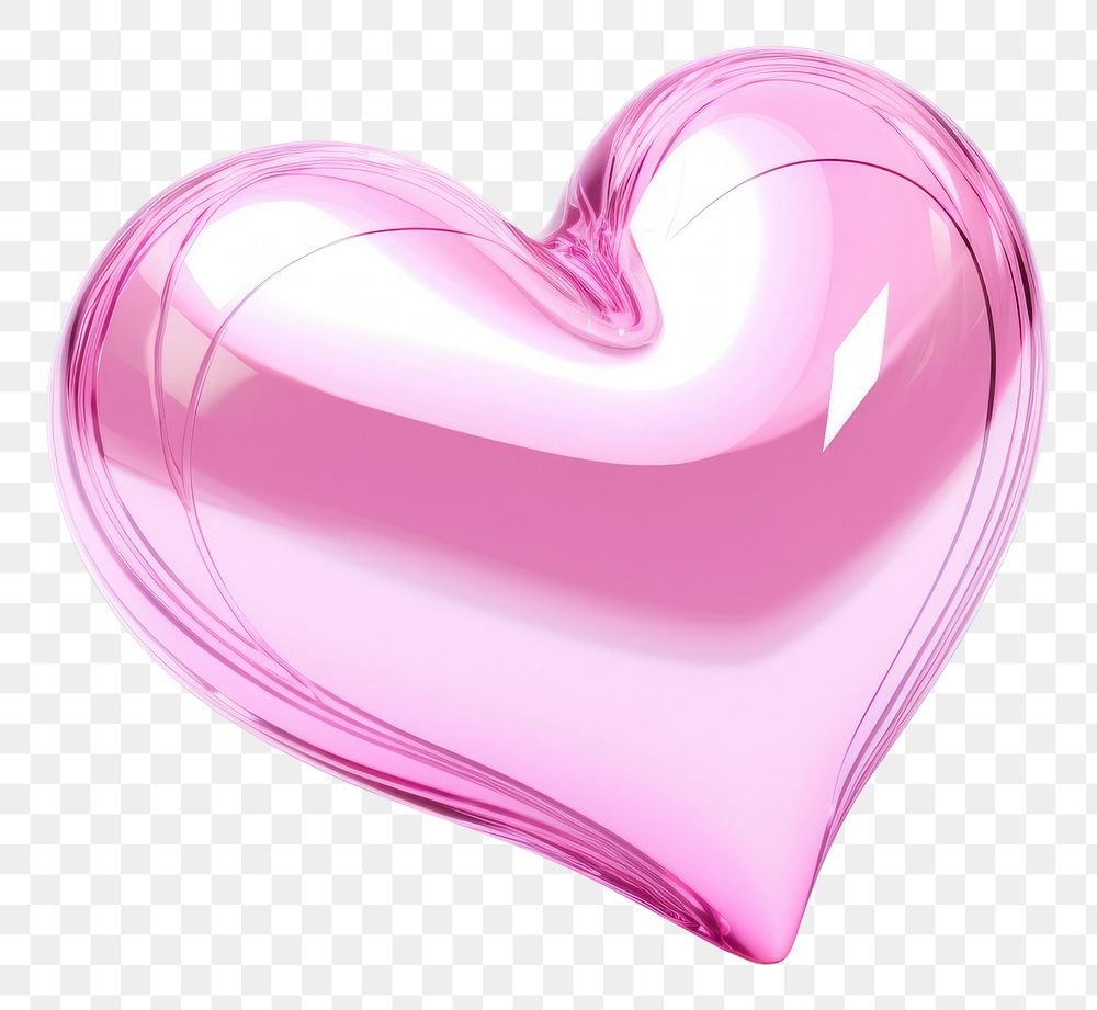 PNG Pink heart white background clothing rippled