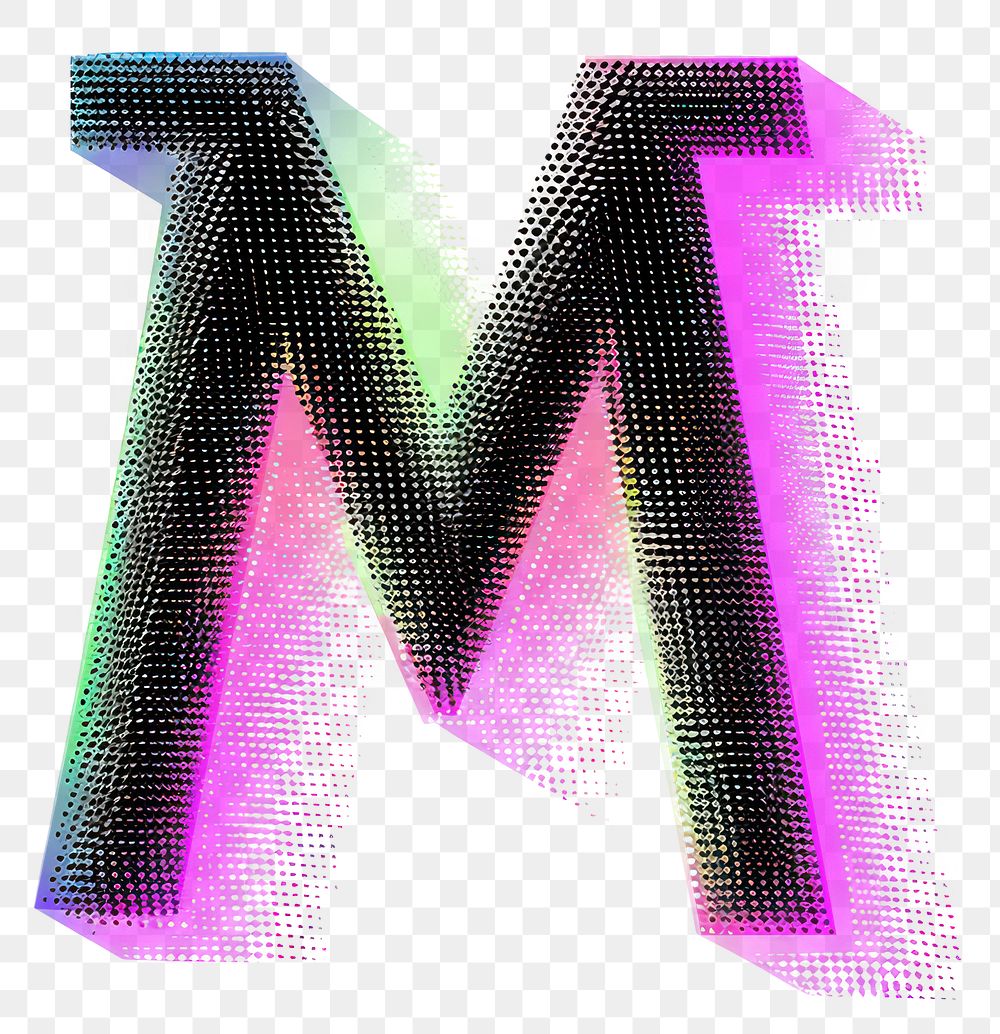 PNG Gradient blurry letter M purple font text.