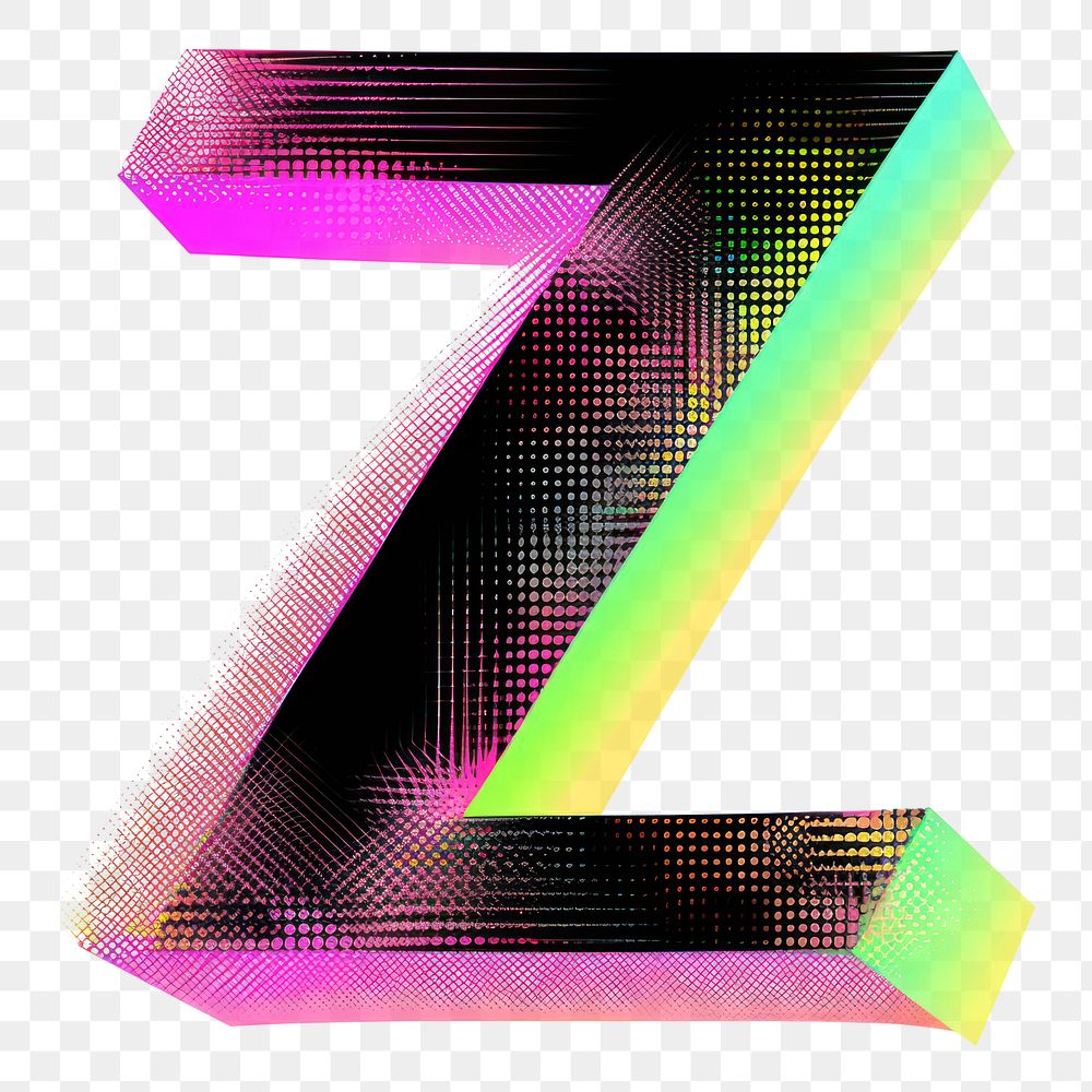 PNG Gradient blurry letter Z pink font text.