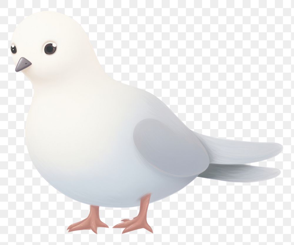 PNG Dove animal pigeon white.