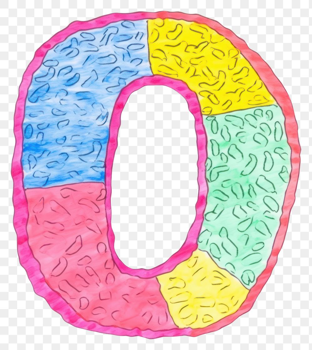 PNG Number letter 0 vibrant text creativity cartoon.