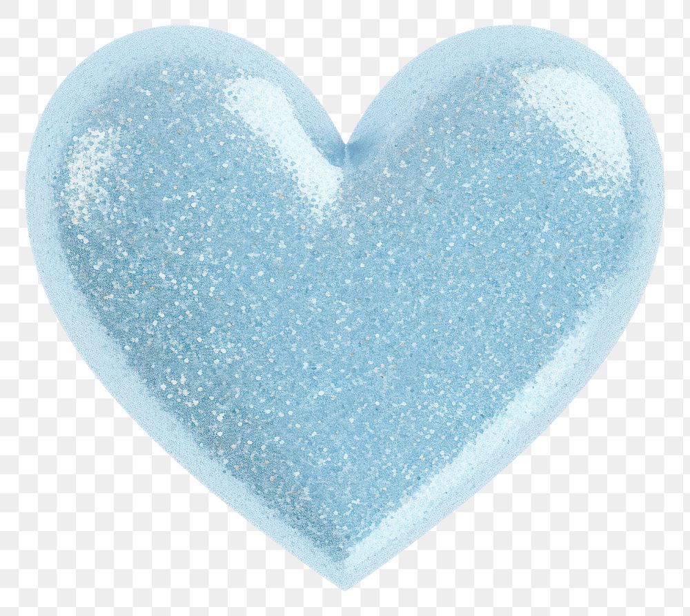 PNG Cute heart icon shape blue white background.