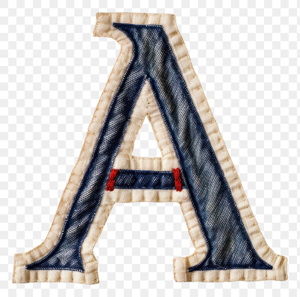 PNG Patch letter A pattern white background clothing.