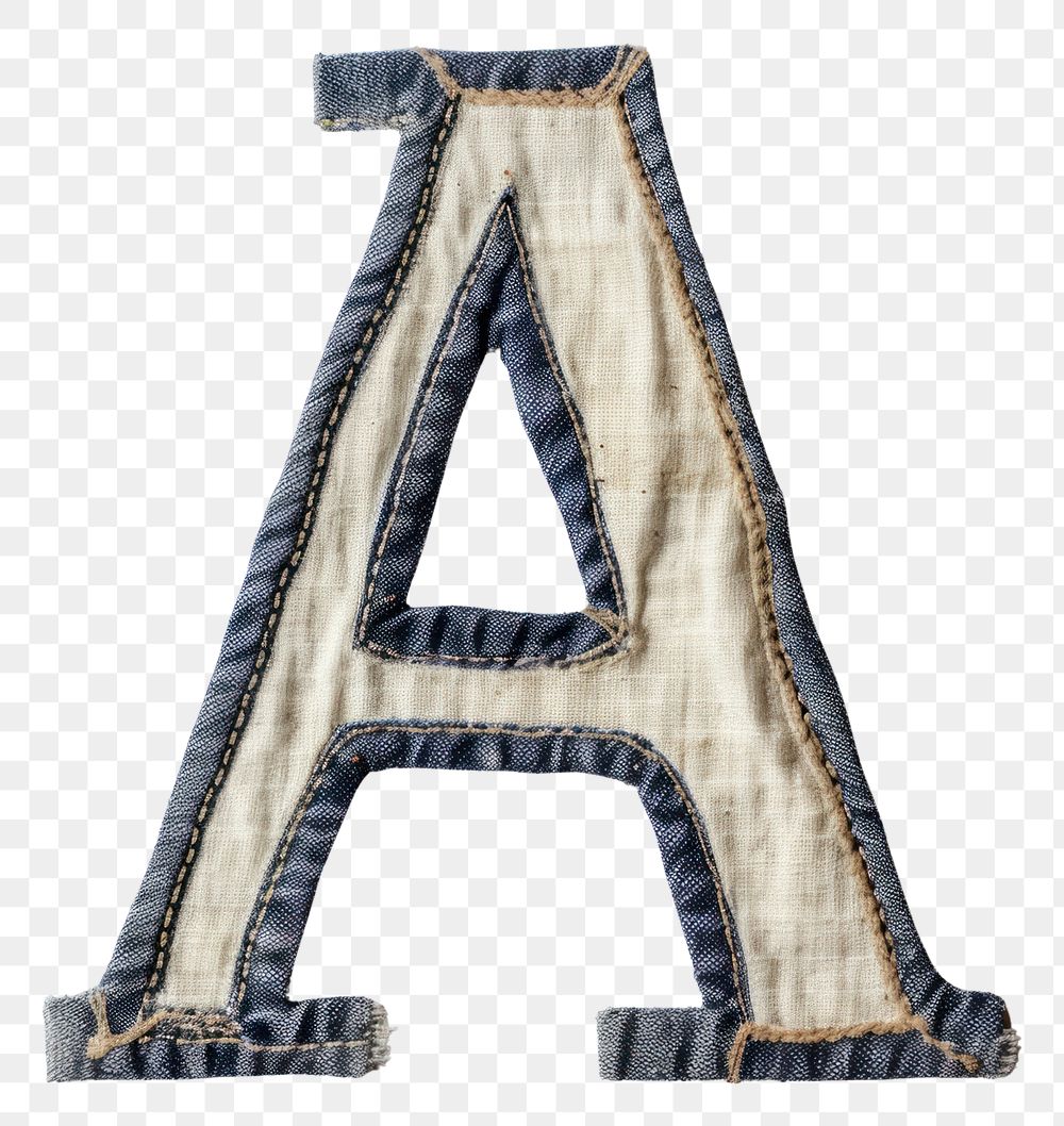 PNG Patch letter A pattern text iron.