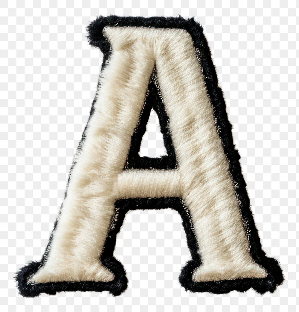 PNG Patch letter A white text white background.