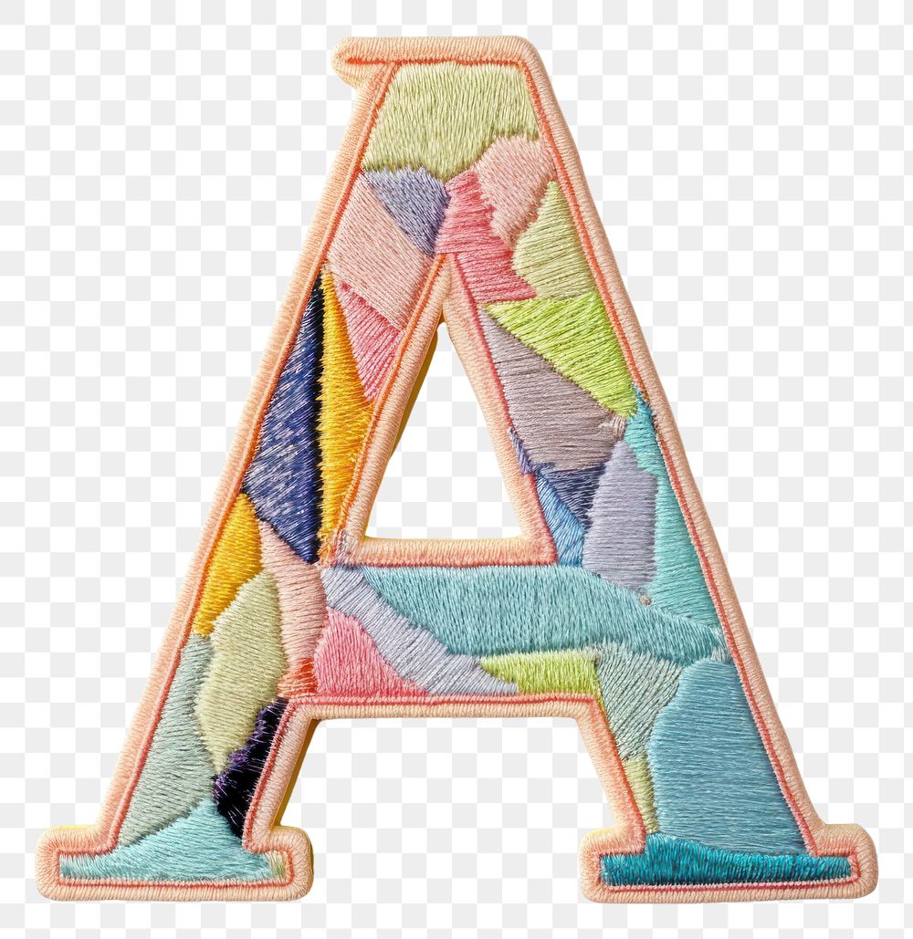 PNG Patch letter A pattern white background creativity.