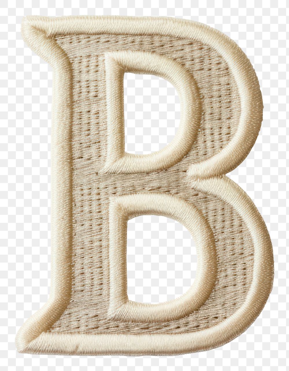 PNG Patch letter B text white background pattern.