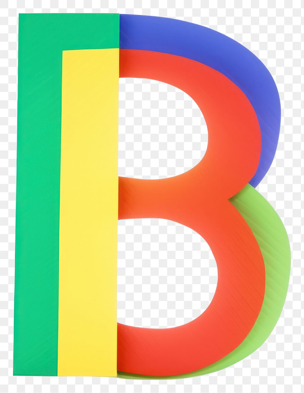PNG Letter B cut paper text alphabet number.