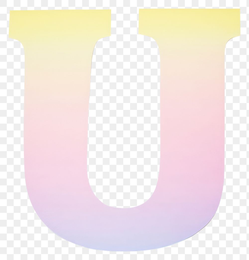 PNG Letter U cut paper text number white background.
