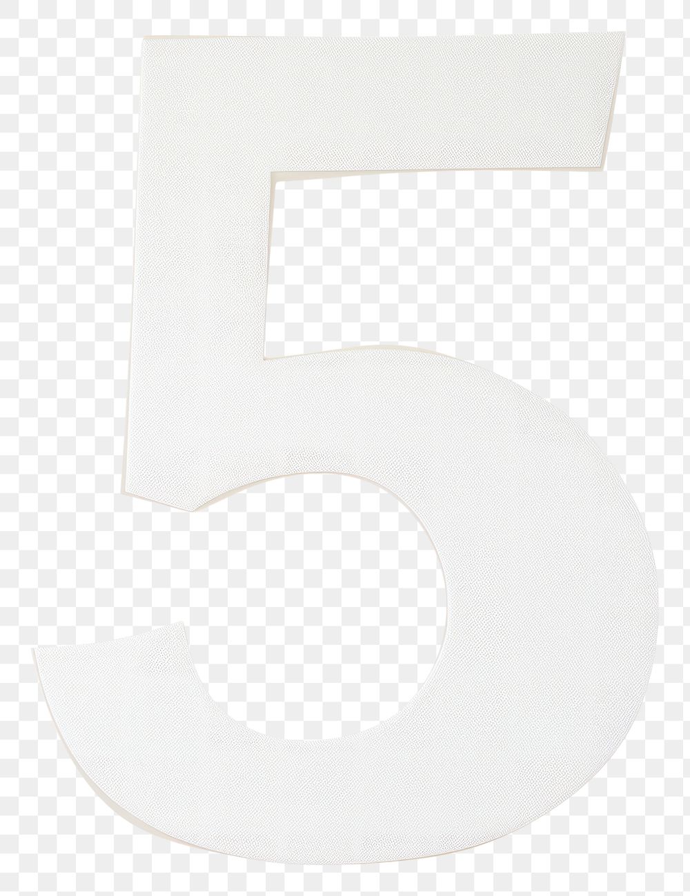 PNG Number letter 5 cut paper text white white background.