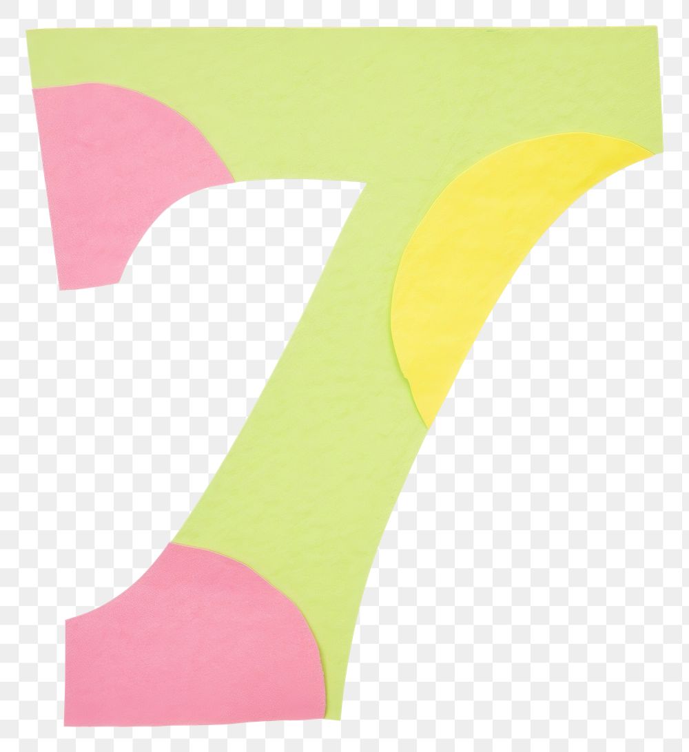 PNG Number letter 7 cut paper symbol text white background.