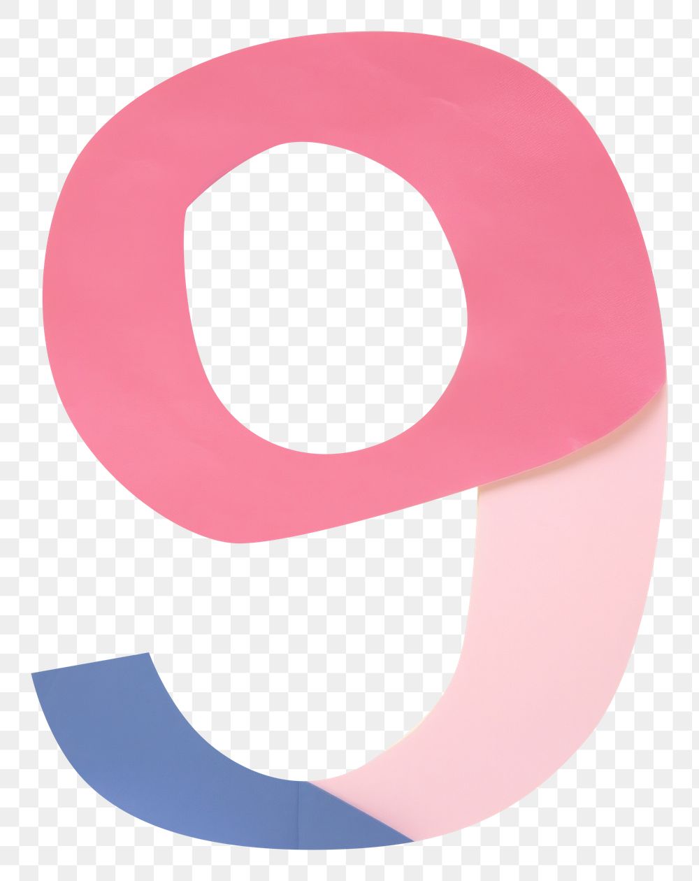 PNG Number letter 9 cut paper text creativity simplicity.