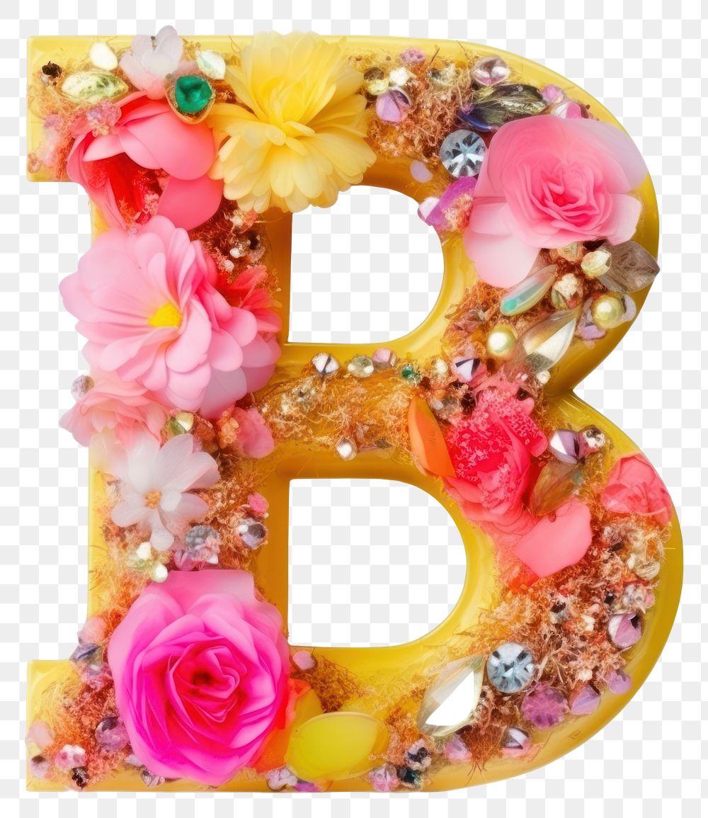 PNG Glitter letter B alphabet number text.