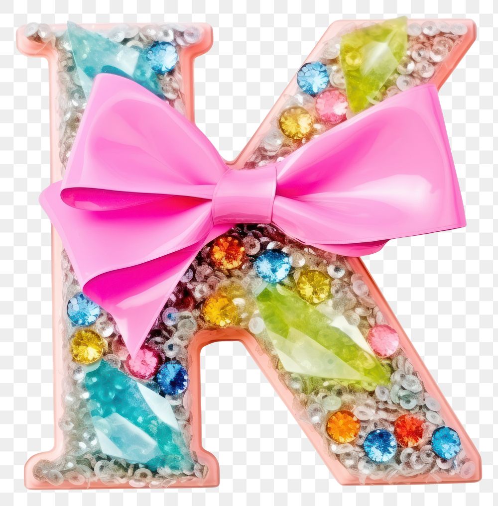 PNG Glitter letter K alphabet jewelry number.