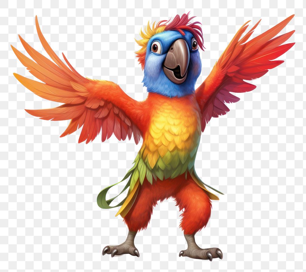 PNG Happy smiling Parrot dance parrot animal bird.