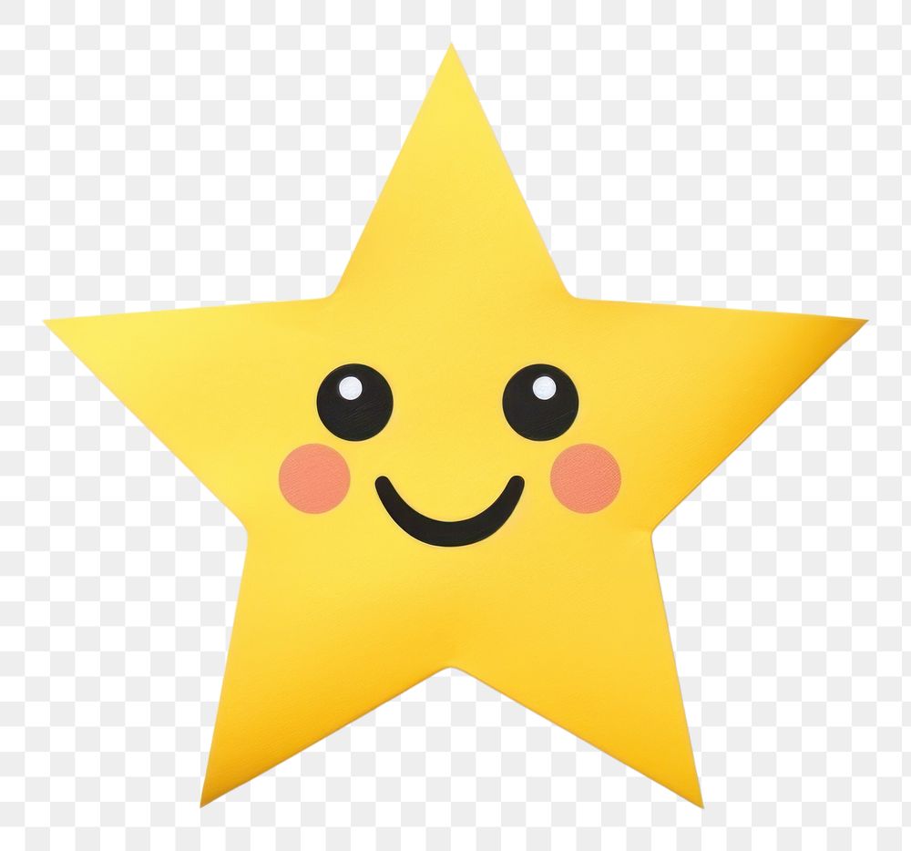 PNG Star yellow minimal symbol anthropomorphic representation.
