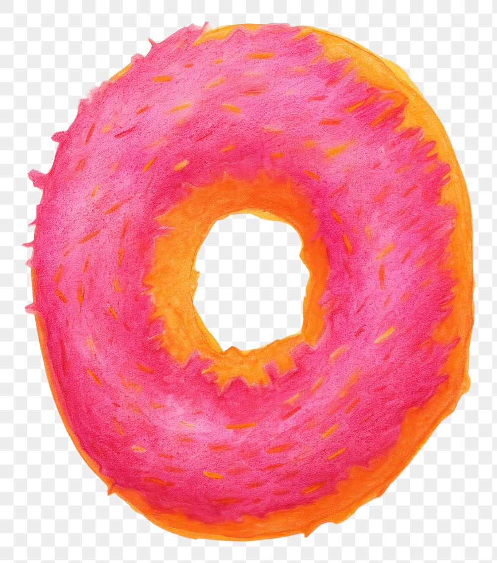 PNG Pink donut bagel food confectionery.