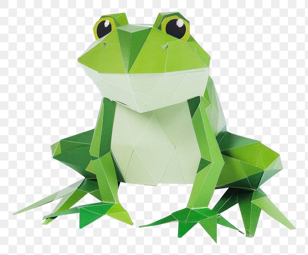 PNG Frog amphibian wildlife origami.