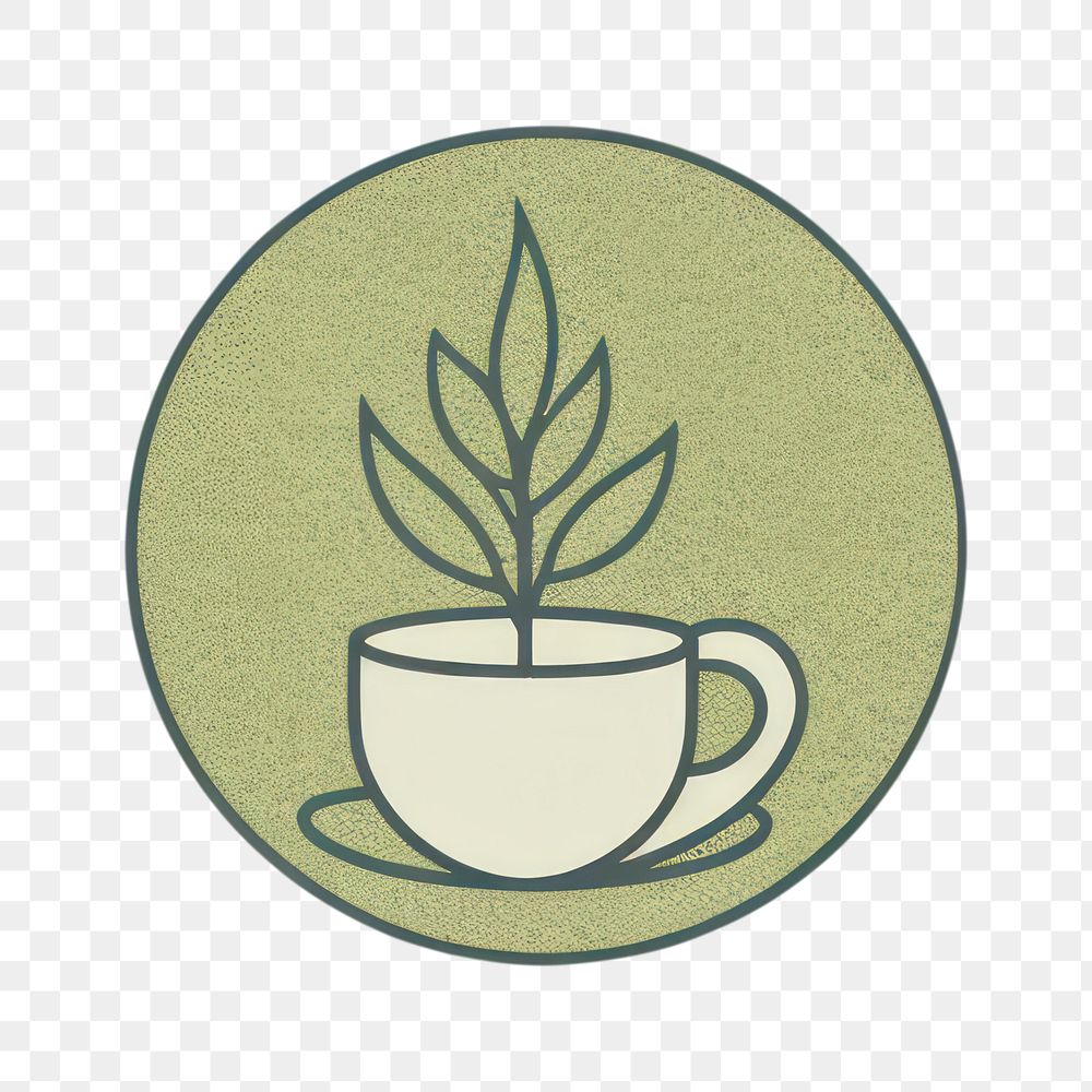 PNG Green tea icon drink plant leaf.