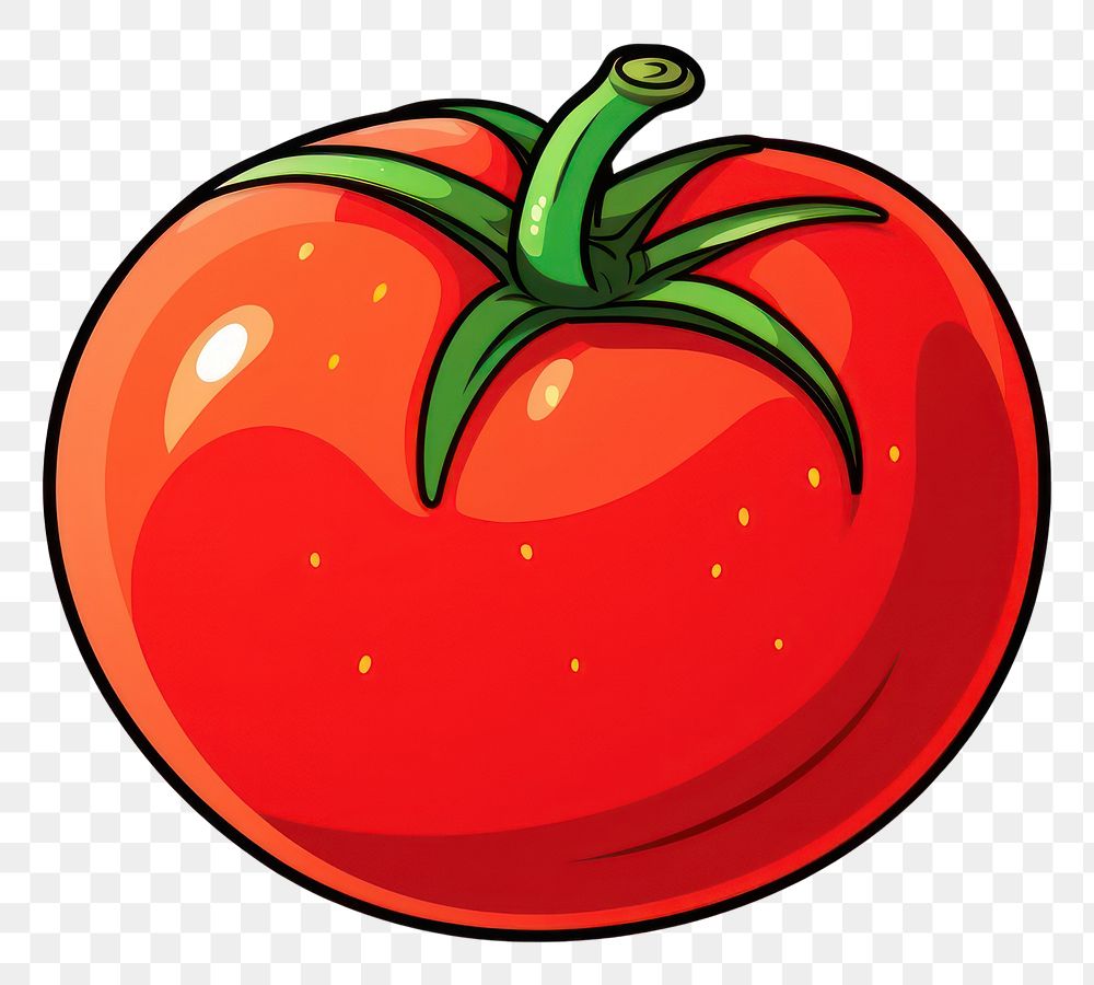 PNG Tomatoes vegetable cartoon plant.
