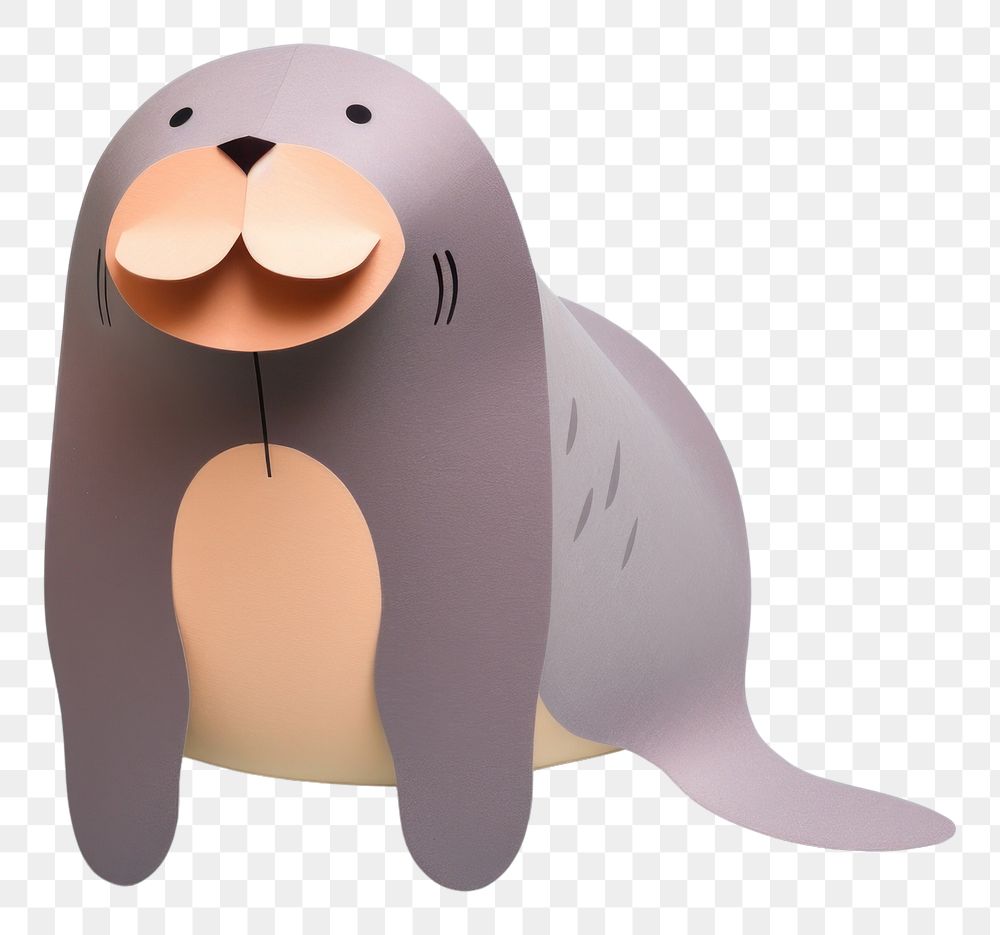 PNG Walrus animal mammal cute.