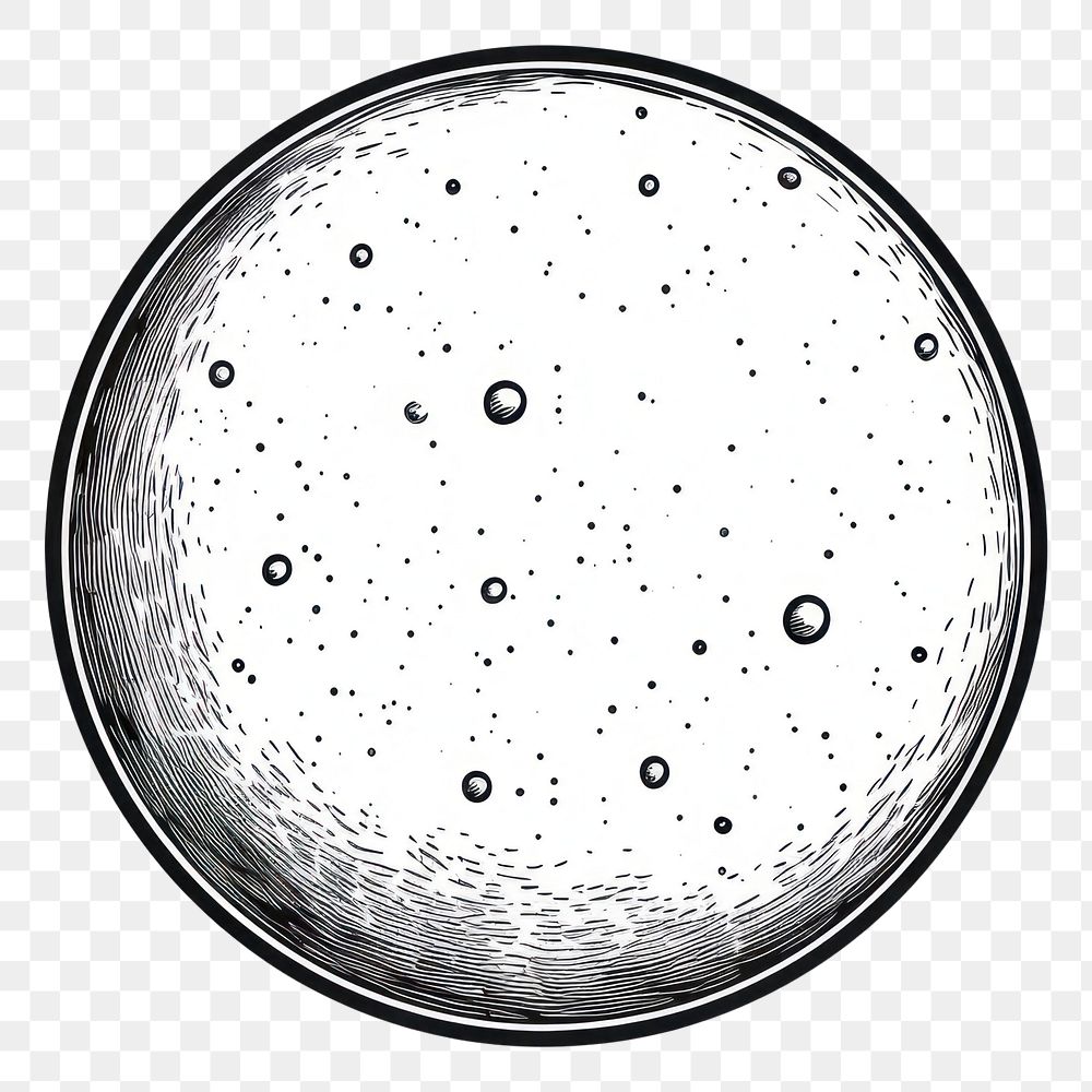 PNG Fullmoon sphere bubble sketch.
