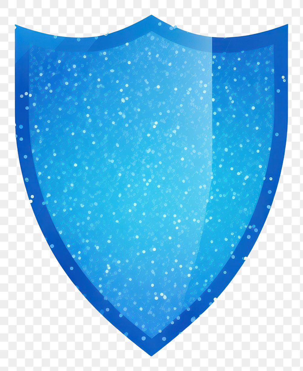 PNG Blue shield icon shape white background protection.