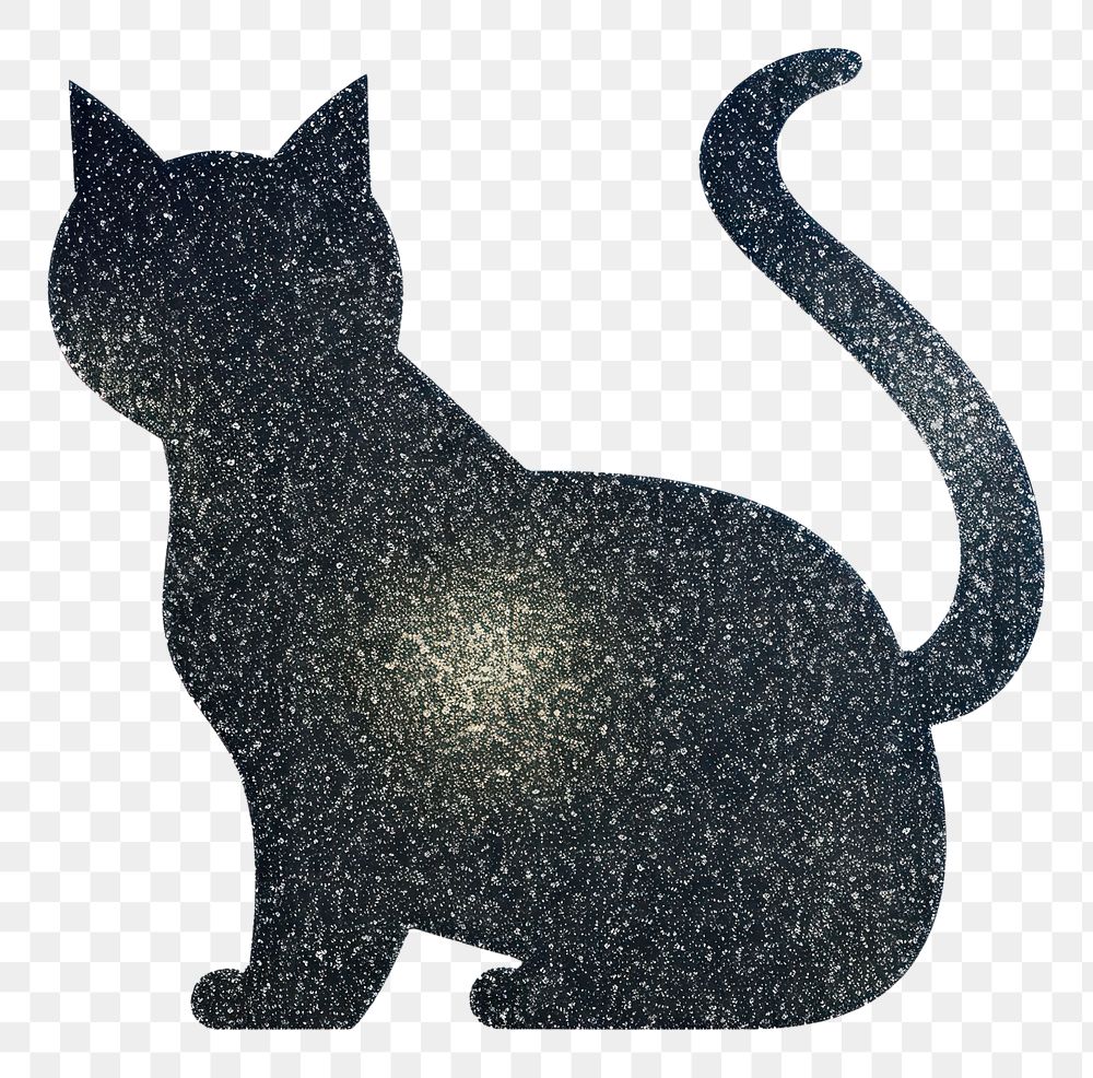 PNG Glitter of cat icon animal mammal pet.