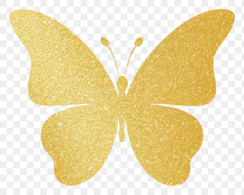 PNG Gold butterfly icon petal white background celebration.