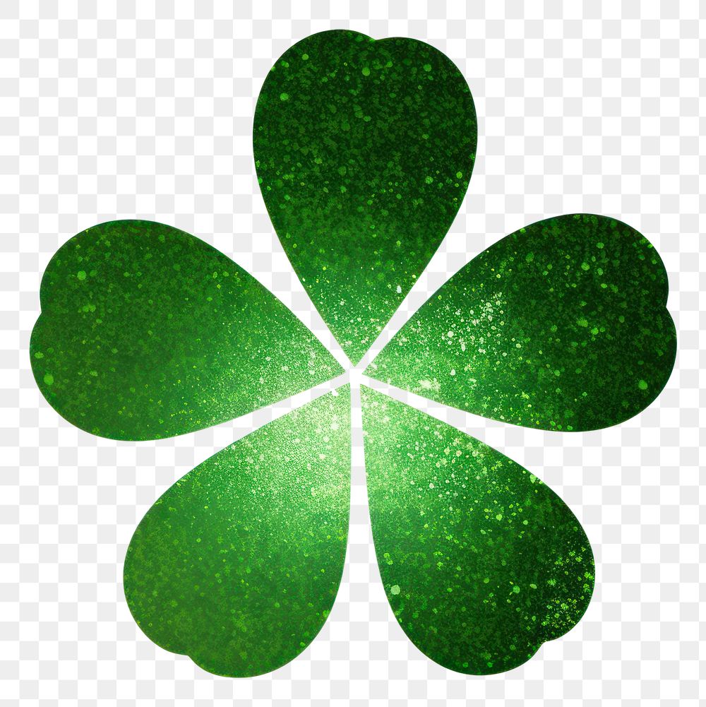 PNG Green clover icon shape leaf white background.