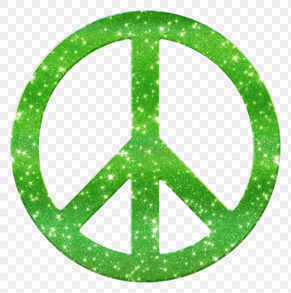 PNG Green peace sign icon symbol shape logo.