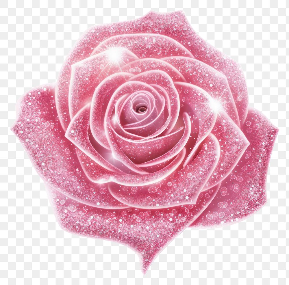 PNG Pink rose icon flower petal plant.