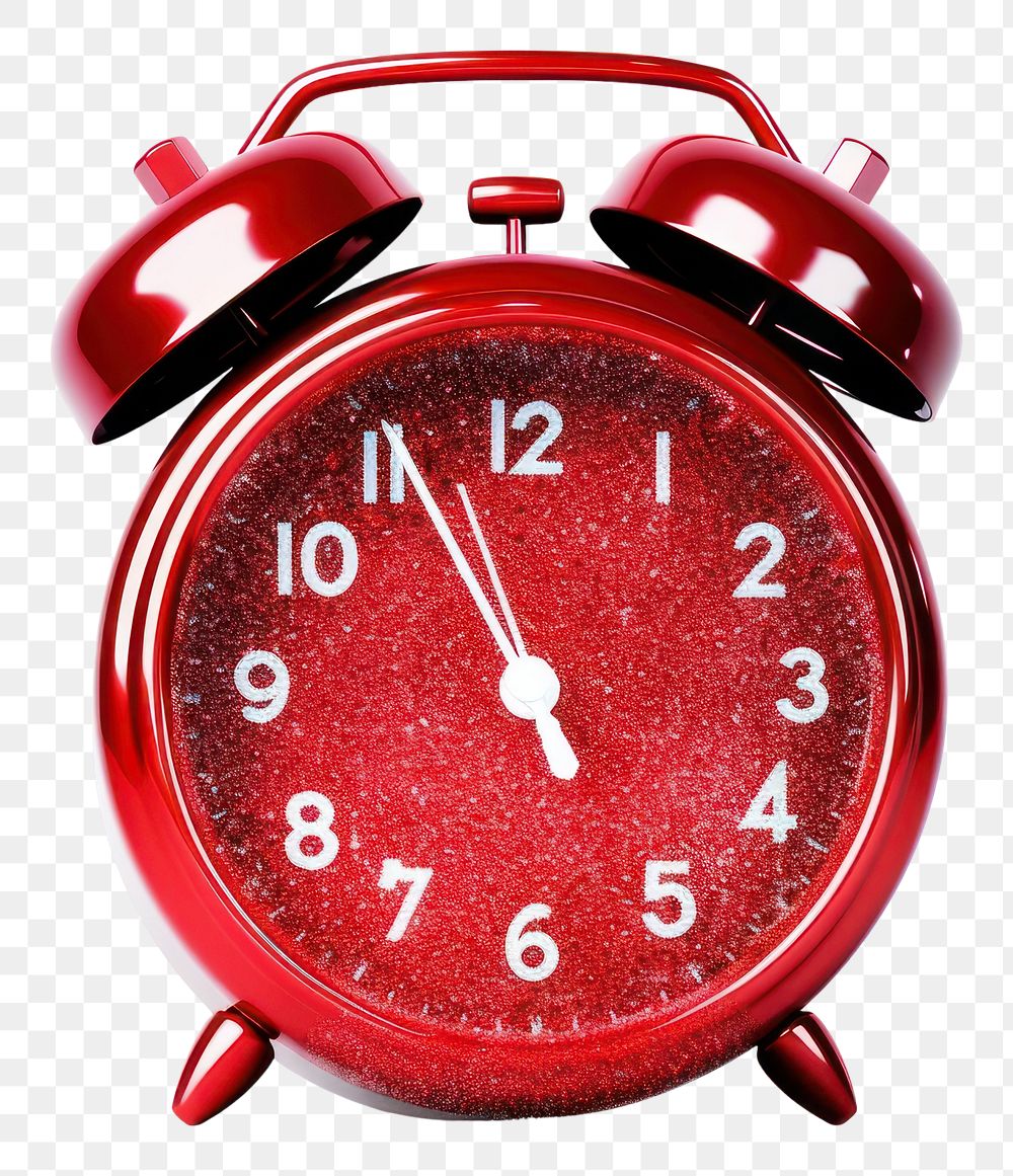 PNG Red alarm clock icon white background furniture deadline.
