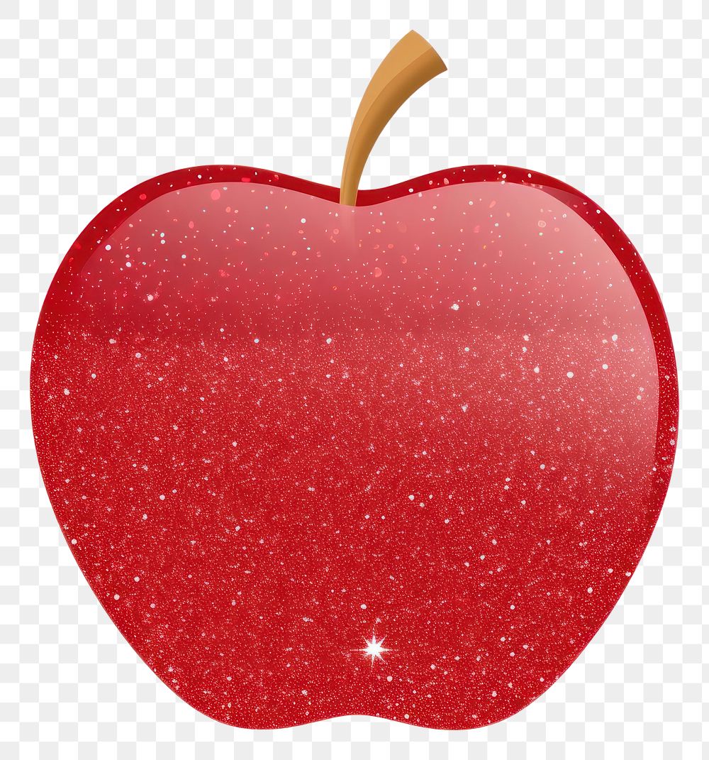PNG Red apple icon fruit plant food.