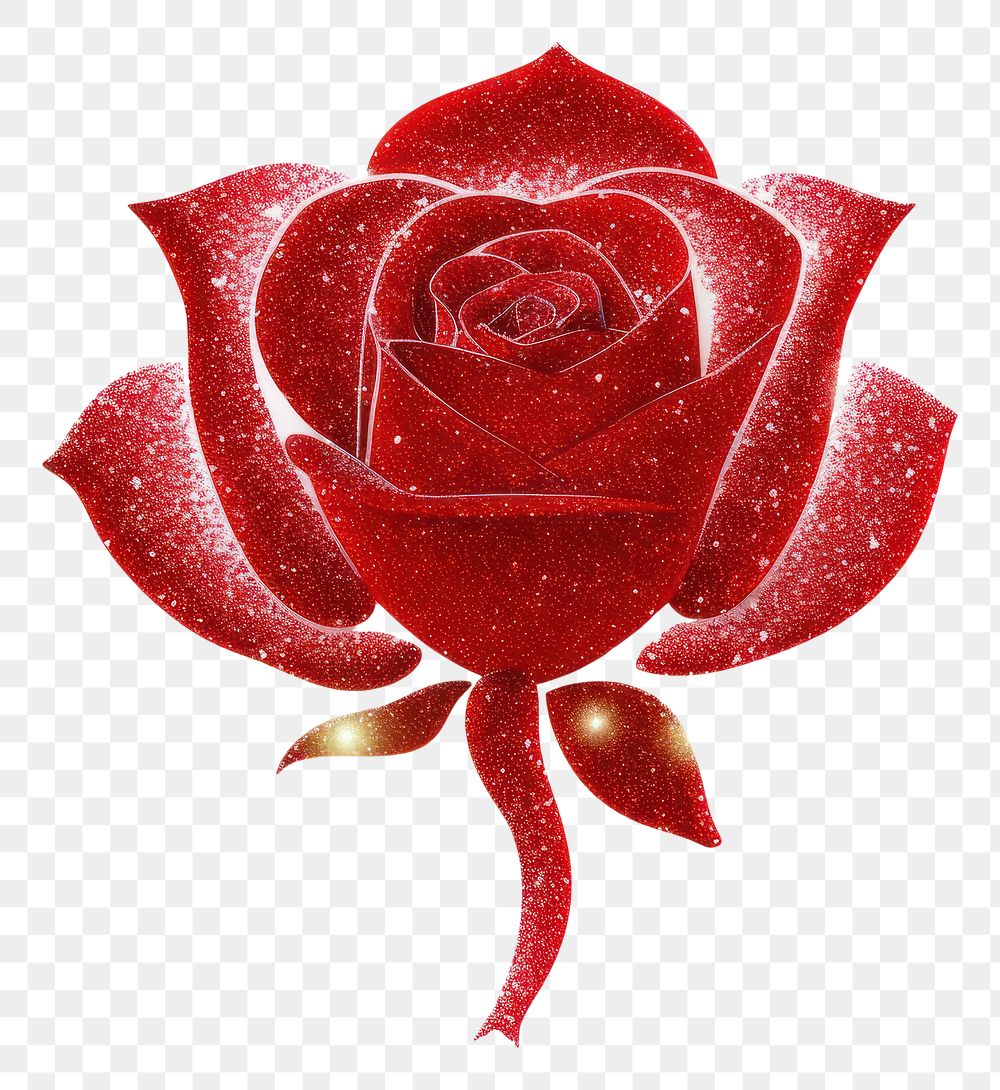 PNG Red rose icon flower shape petal.