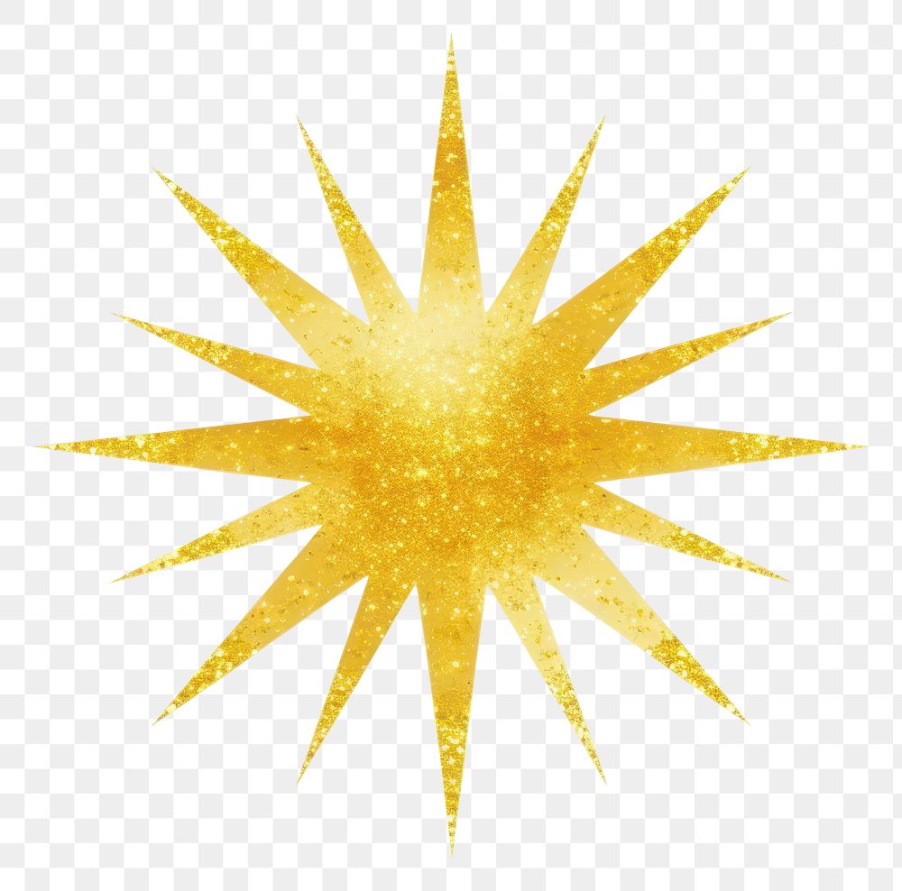 PNG Yellow starburst icon symbol shape light.