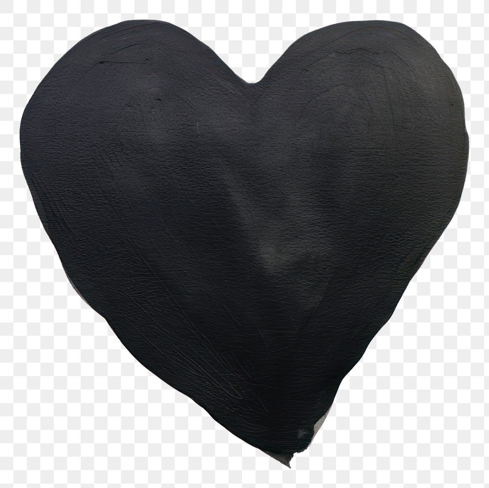 PNG Heart black white background textured.