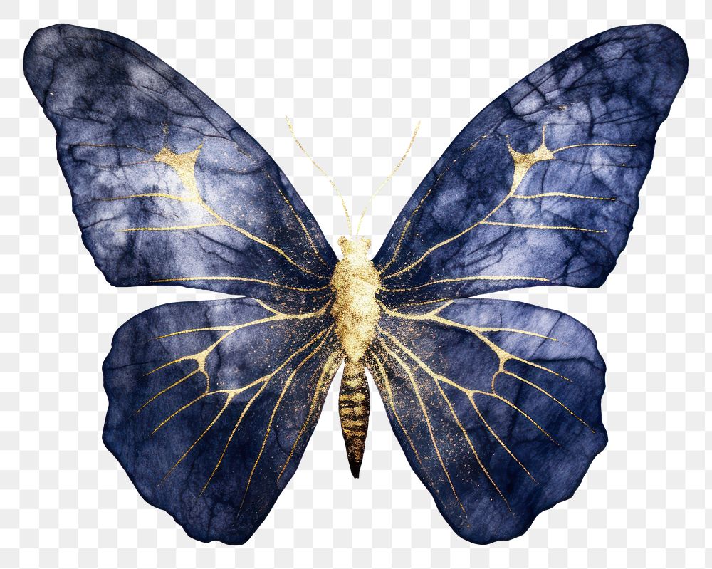 Indigo butterfly insect animal moth